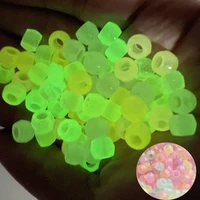 100pcs luminous acrylic beads 69mm big hole glow in the dark spacer beads for jewelry making diy bracelet necklace accessories
