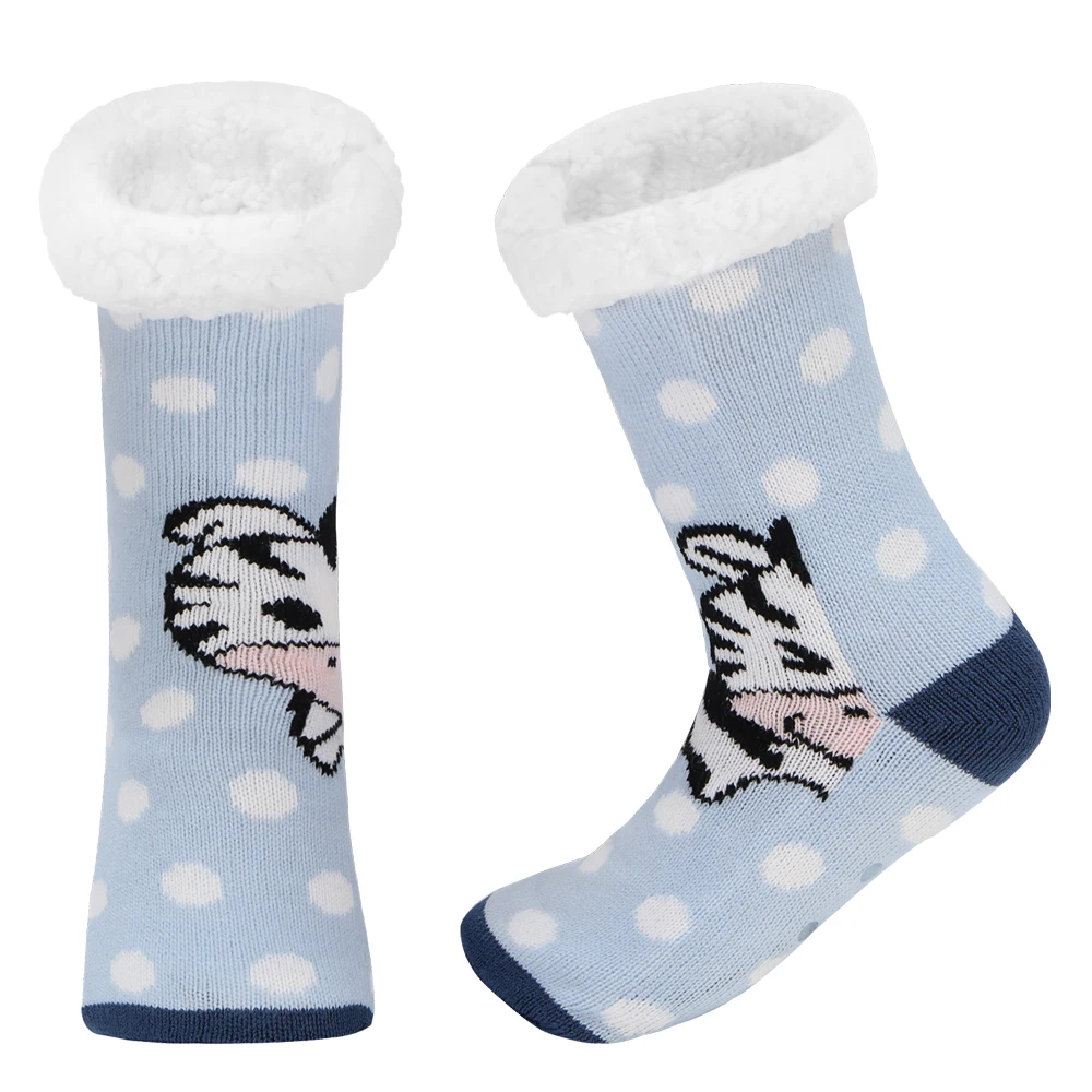 

Women's Slippers Sock Fuzzy Socks Women Warm Plush Bedroom Silicone Non-slip Soft Female Comfy Floor Sock Kawaii Cute Animal