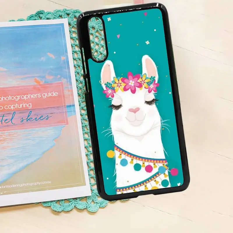 

Cute Alpaca cartoon animal Phone Case PC for iPhone 11 12 pro XS MAX 8 7 6 6S Plus X 5S SE 2020 XR