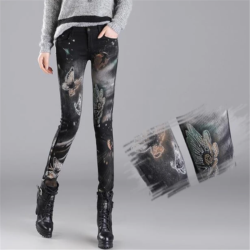 

Женские весенние брюки-карандаш средней длины с блестками