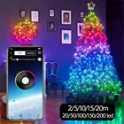 Bluetooth-гирлянда с управлением через приложение, светодиодная USB-гирлянда, уличная сказочная Гирлянда для украшения рождественской елки