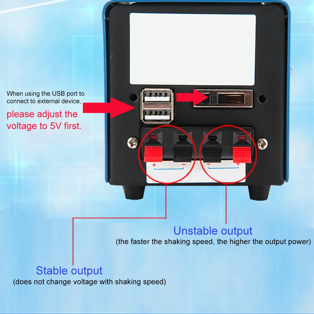 Generator Portable High Power Hand-cranked Charging 2000 RPM USB Emergency Dynamotor Alternator For Outdoor | Обустройство дома