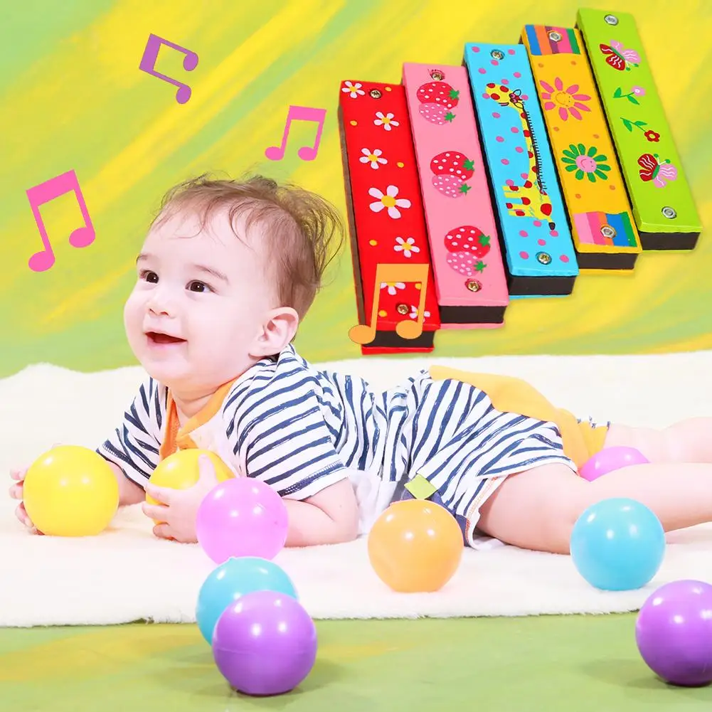 Arm&oacute;nica de dibujos animados para ni&ntilde;os, instrumento de viento para principiantes, juguetes educativos musicales para ni&ntilde;os-5