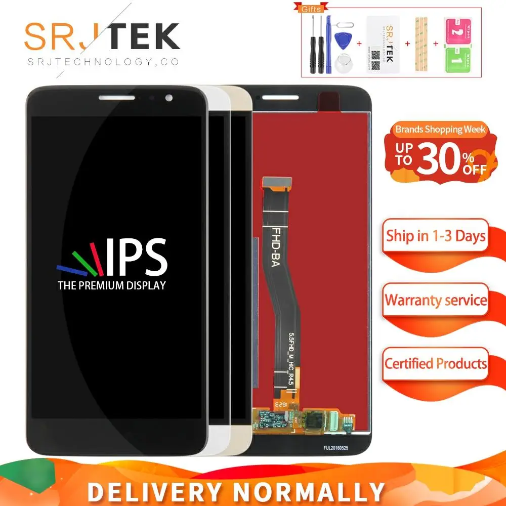 

Srjtek For Huawei Maimang 5 Head 5 LCD Display Panel with Touch Screen Digitizer Glass Assembly /Frame MLA-AL00 MLA-AL10 MLA-L01
