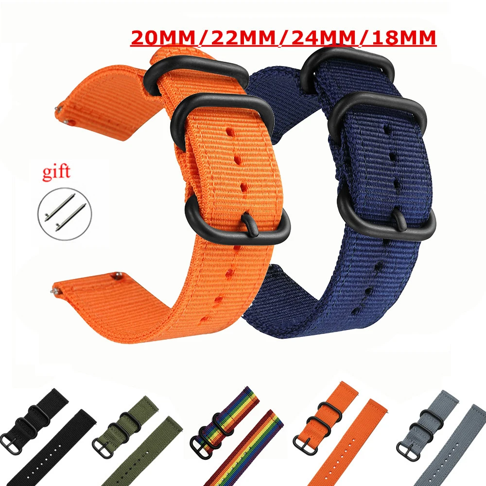 

22mm 20mm Strap For Samsung Gear S3 Frontier Galaxy watch3 Band huawei watch gt 2/2e S2 gear Active 2 18/24/20/20 mm watch band