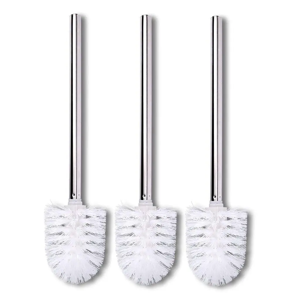 

3 Pack Toilet spare brush brush head white stainless steel toilet brush spare toilet brush toilet brushes