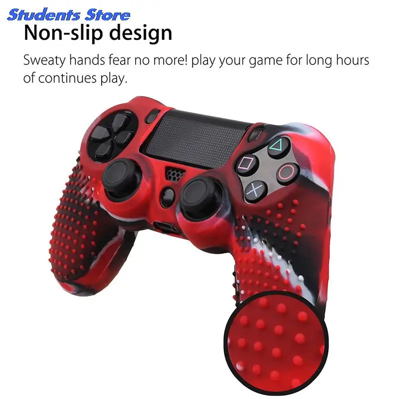 Anti Slip Silicone Protective Skin Case For Dualshock 4 PS4 DS4 Pro Slim Controller Cover Analog Grip | Электроника