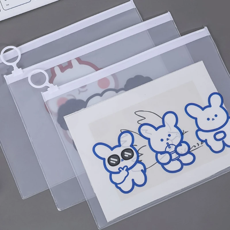 Прозрачный водонепроницаемый чехол для карандашей 97BF из ПВХ с милыми животными |