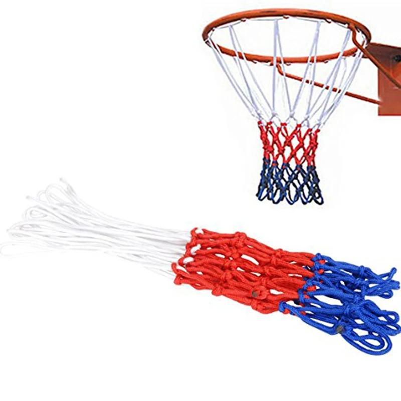 

Nylon Three Color Basketball Mesh Indoor Outdoor Universal Basketball Net Replacement