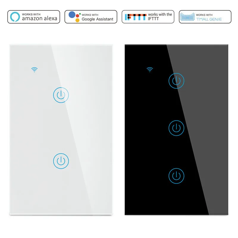 США Умный дом WiFi RF пульт дистанционного управления 1/2/3 работает с Google Home Alexa