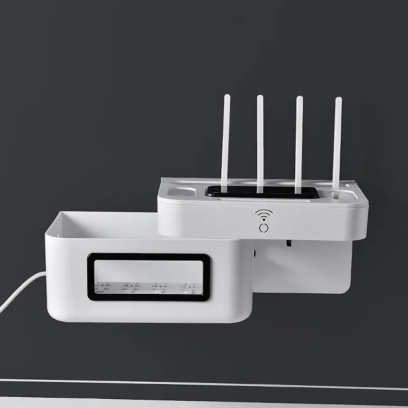 

Коробка для хранения Wi-Fi-роутера, настенный органайзер для проводки, стеллаж для передачи данных для телевизора, расположение проводов, пла...