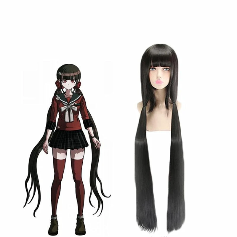 Парик для косплея харукава Маки из Danganronpa: Trigger Happy Havoc длинный синтетический