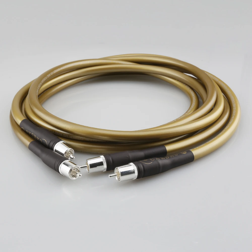 Кабель Hifi с разъемом rca для пар OFC покрытием из чистой меди Silver 2RCA to2 RCA Audio или 2XLR to