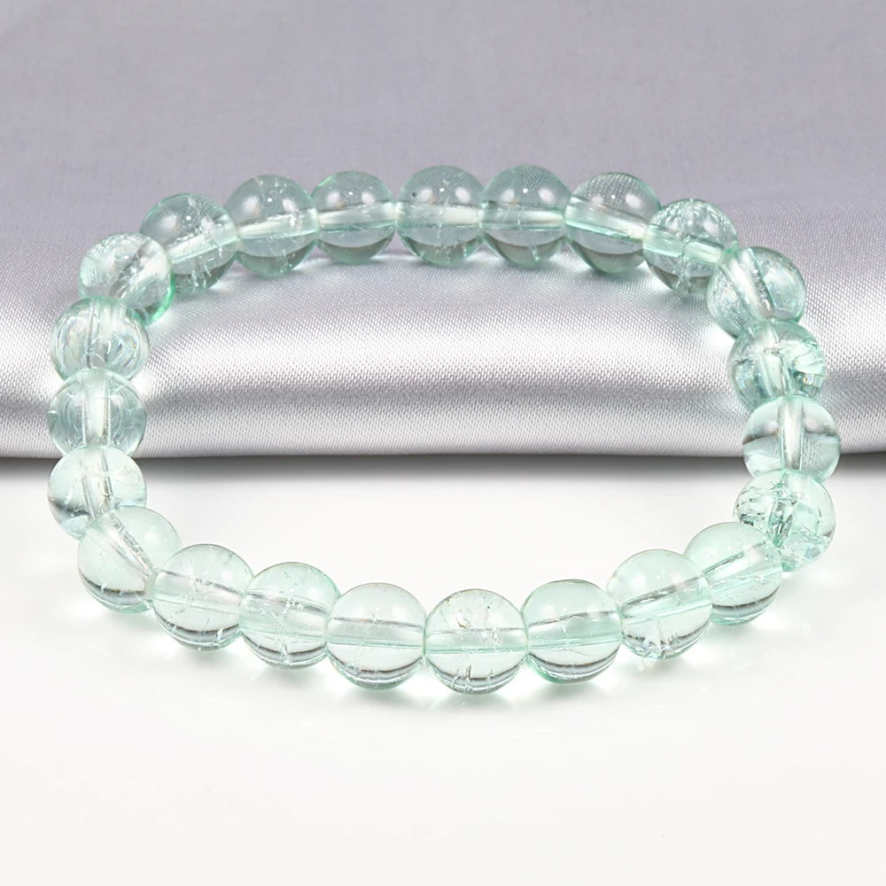 Элегантные Роскошные бусины 8 мм женский браслет с натуральными камнями в виде