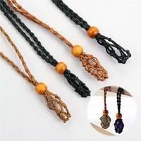 necklace jewelry diy cord stone stone holder empty crystal necklace rope