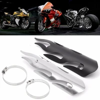 exhaust pipe guard protector exhaust muffler pipe heat shield flame cover heel guard for yamaha suzuki motorcycle accessories