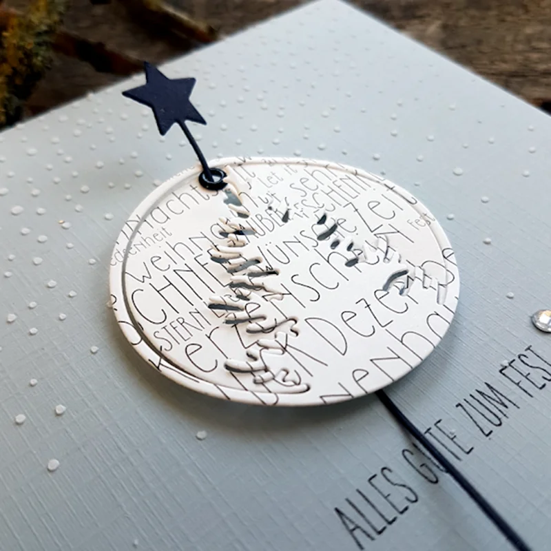 Металлические штампы для вырезания рождественской елки форма украшения