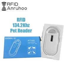 Pet RFID Card Reader 134.2Khz Smart Chip Handheld ID Scanner ISO11784/5 Animal FDX-B/A Glass Tube Cat Dog Horse Tag Transponder