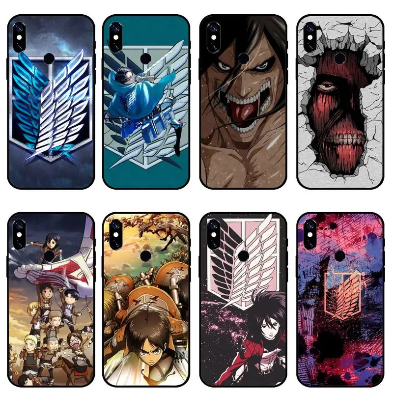 

attack on titan Phone Case For Xiaomi Redmi note 7 8 9 pro 8T 9A 9S Mi Note 10 Lite pro