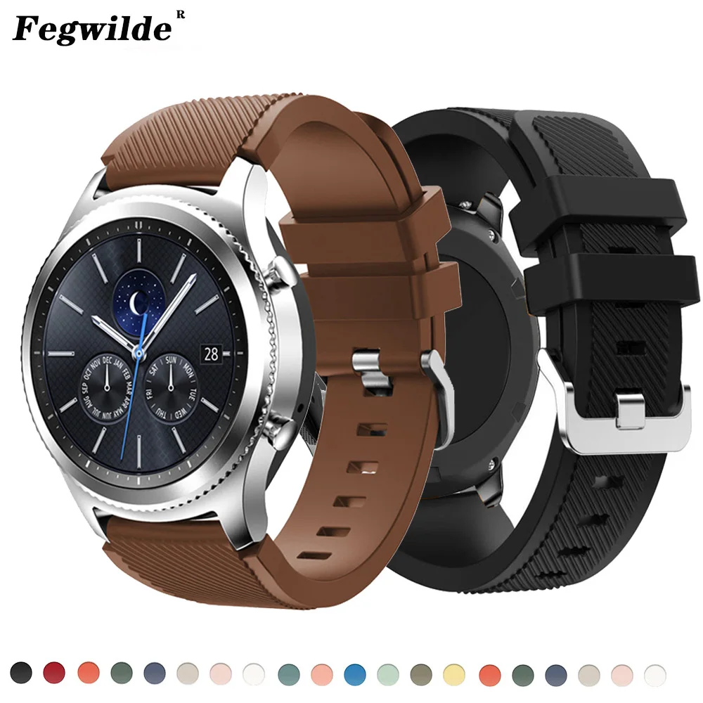 Ремешок для samsung galaxy watch 46 мм 42 браслет Gear s3 Frontier active 2 amazfit gtr/gts bip huawei gt 2/2e 20/22 |