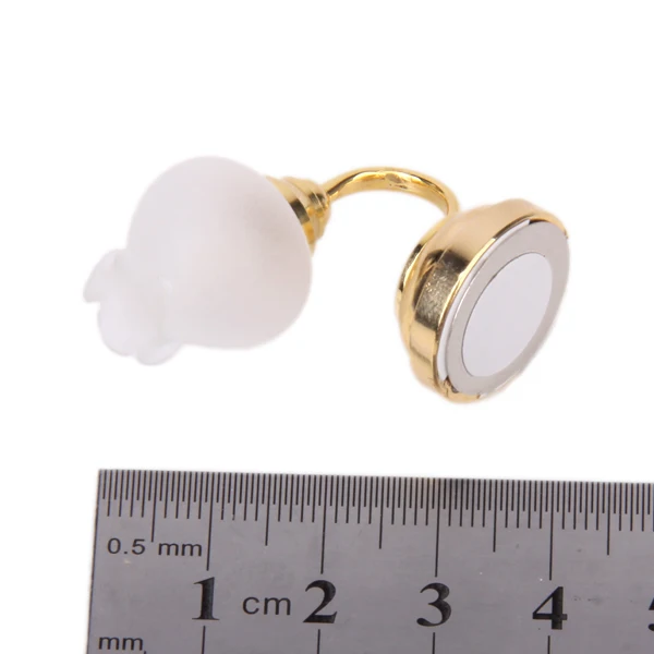 Позолоченный Цветочный металлический 1:12 Кукольный домик Миниатюрный