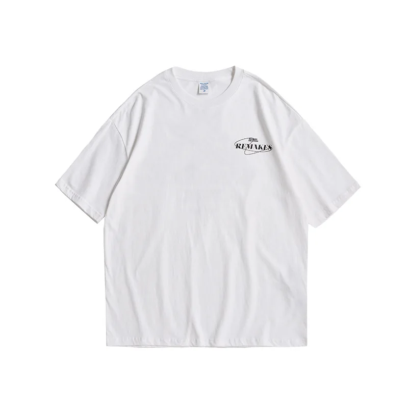 

Inf men's wear new spring / summer 2021 reflective triangle letter laser loose and versatile drop shoulder sleeve T-shirt