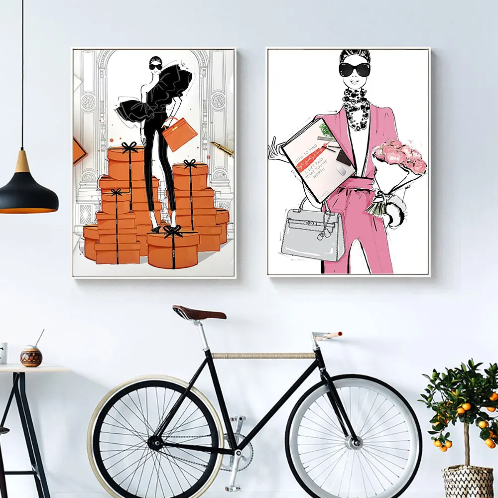 Kopen Mode Muur Art Feature Posters En Prints Nordic Stijl Decor Voor Thuis