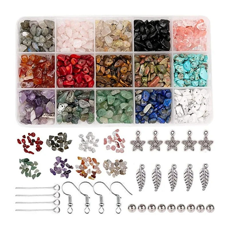 

Chip Stone Natural Irregular Gemstone Beads Loose Beads for DIY Jewelry Necklace Bracelet Earring Making Supplies