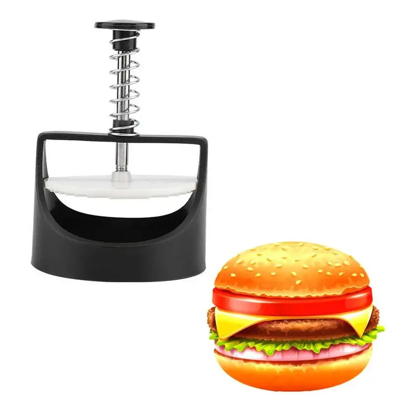 

Kitchen Round Shape Burger Meat Press Food-Grade Plastic Meat Grill Maker Mold Press Tool Beef Hamburger Kitchen Burger L0S0