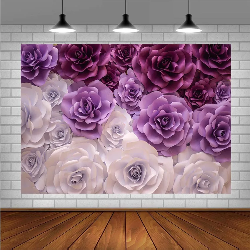 Avezano фотографии Фоны белые фиолетовые цветы фоны для фотостудии фон фотосъемки с