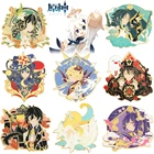 Игра Genshin Impact Account брошь коллекция Keqing Guardian Яша общий металлический значок Косплей Аниме персонаж коллекция Gife