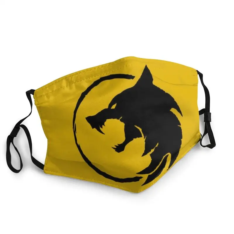 

Маска для лица воющего волка, маска против смога для взрослых, защитная маска, респиратор, многоразовая маска для рта