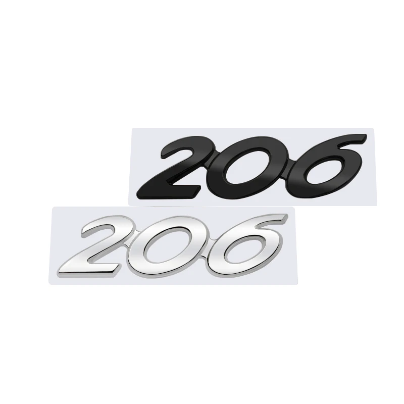 3D Глянцевая черная хромированная серебряная металлическая эмблема с логотипом