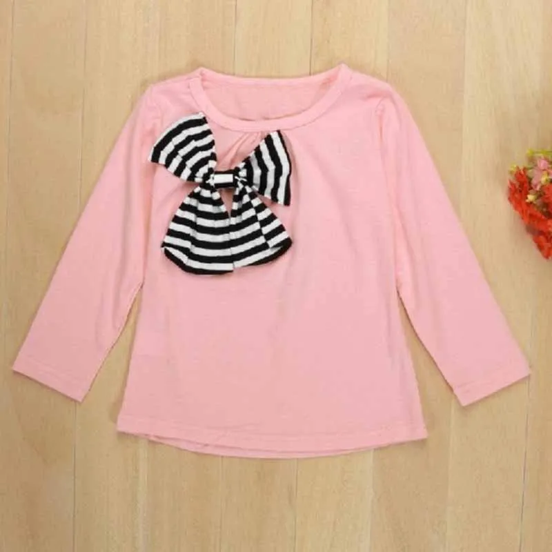 

Girls Autumn Set Long Sleeve Cotton Shirt+Black Striped Trousers 2 Pcs Suit Spring Outdoor Leisure Outfits Kids Girl's Clothes