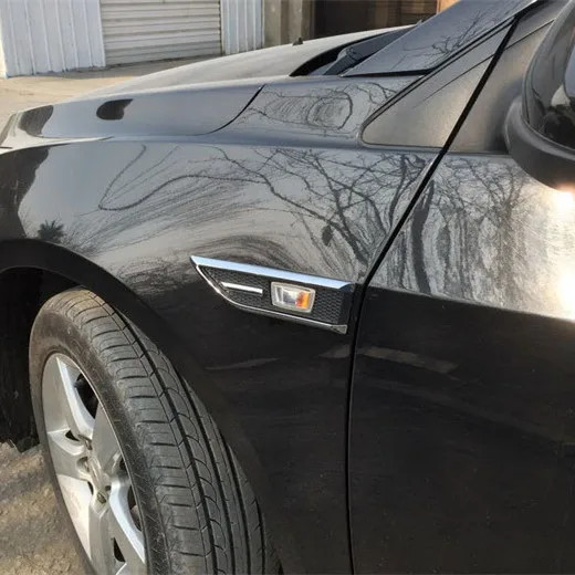 Автомобильный Стайлинг ABS хромированная отделка сигнальная лампа крышка