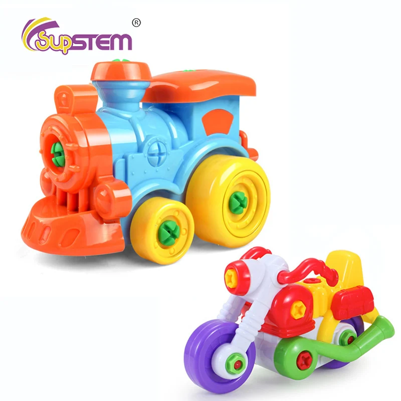 

Early Learning Education DIY Screw Nut Group Installed Plastic 3D Puzzle Model Building Toys Disassembly Kids Toys