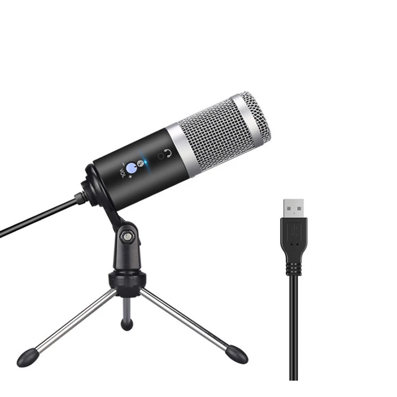 

Конденсаторный микрофон, USB-порт, Студийный микрофон для ПК, профессиональная карта, звук, вокал, голос, караоке
