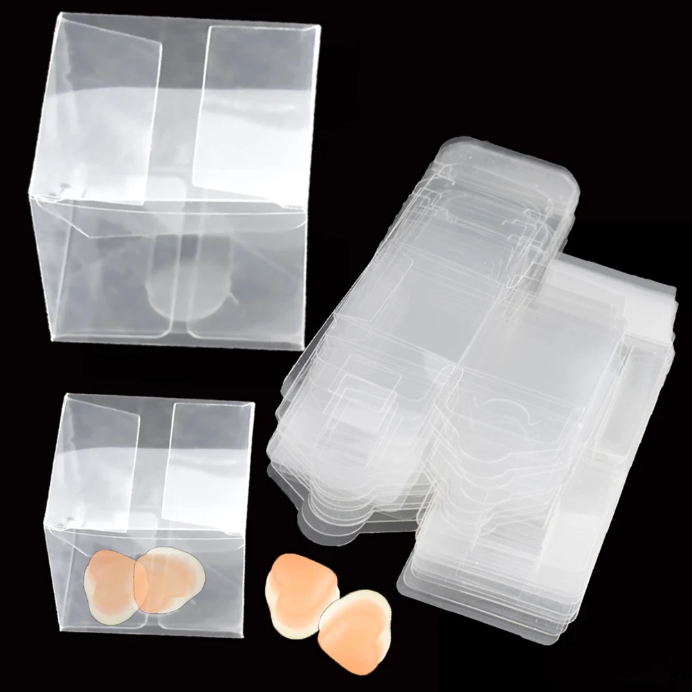 10 шт. пластиковый прозрачный ящик для конфет квадратный ПВХ Подарочная коробка