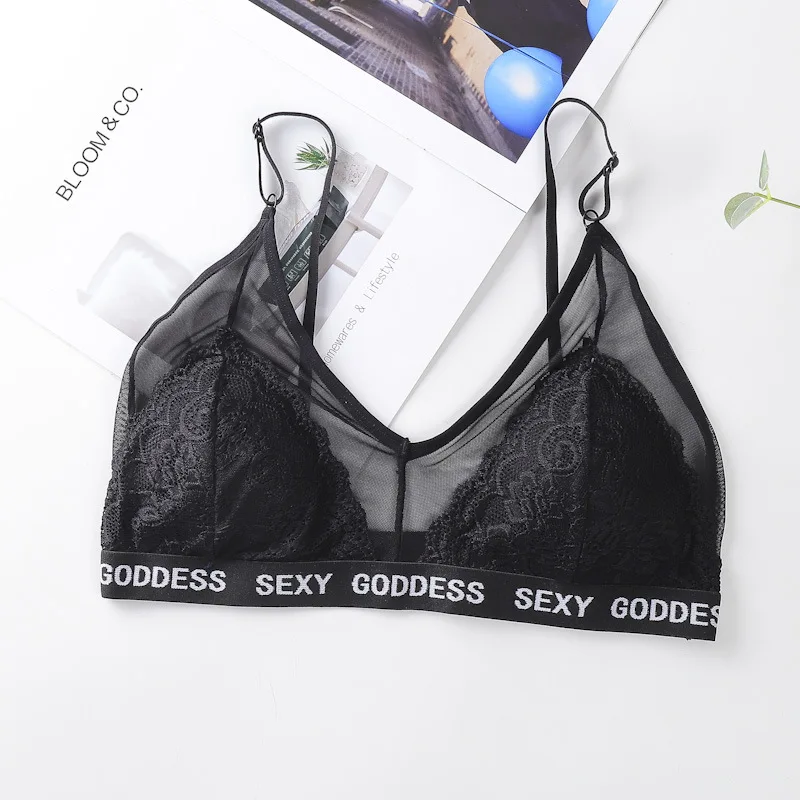 Кружевные бюстгальтеры для женщин нижнее белье прозрачный бюстгальтер женское