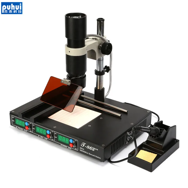 Авторизованная паяльная станция PUHUI BGA сварочный аппарат для пайки IRDA T862 +
