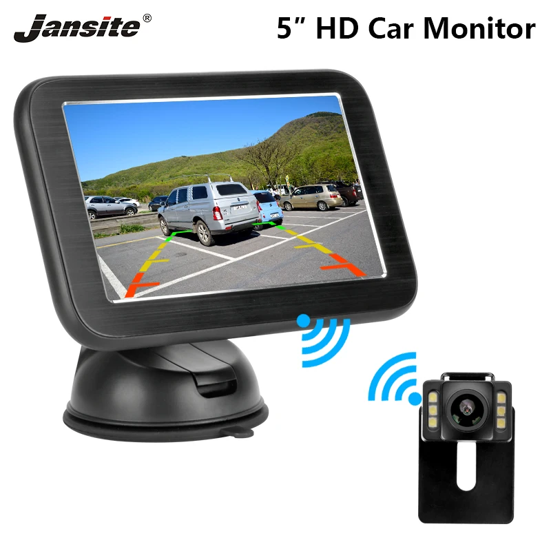 Jansite 5 &quotавтомобильный монитор цифровой беспроводной номерной знак камера