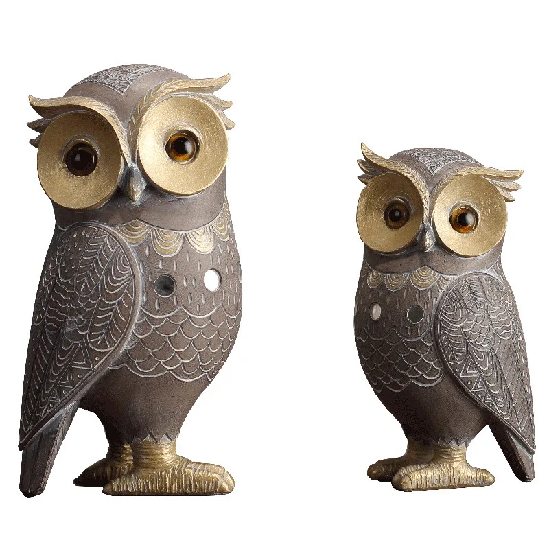 

American Style Classical Owl Resin Decoration Home Living Room TV Cabinet Wine Cabinet Shoe Cabinet Entrance Soft Decoration