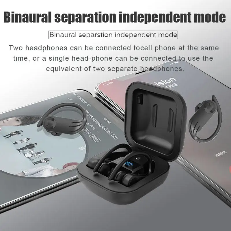 Беспроводные Bluetooth наушники BEESCLOVER B1 TWS спортивные BT 5 0 эргономичный дизайн
