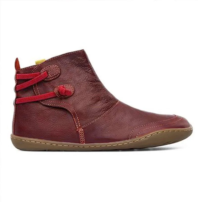 Фото MoneRffi Winter Female Retro Leather Boots Ankle Casual Women Solid Color PU Shoes Botas Mujer Woman Обувь MoneRffi Winter Female Retro Leather Boots Ankle Casual Women Solid Color PU Shoes Botas Mujer Woman Обувь