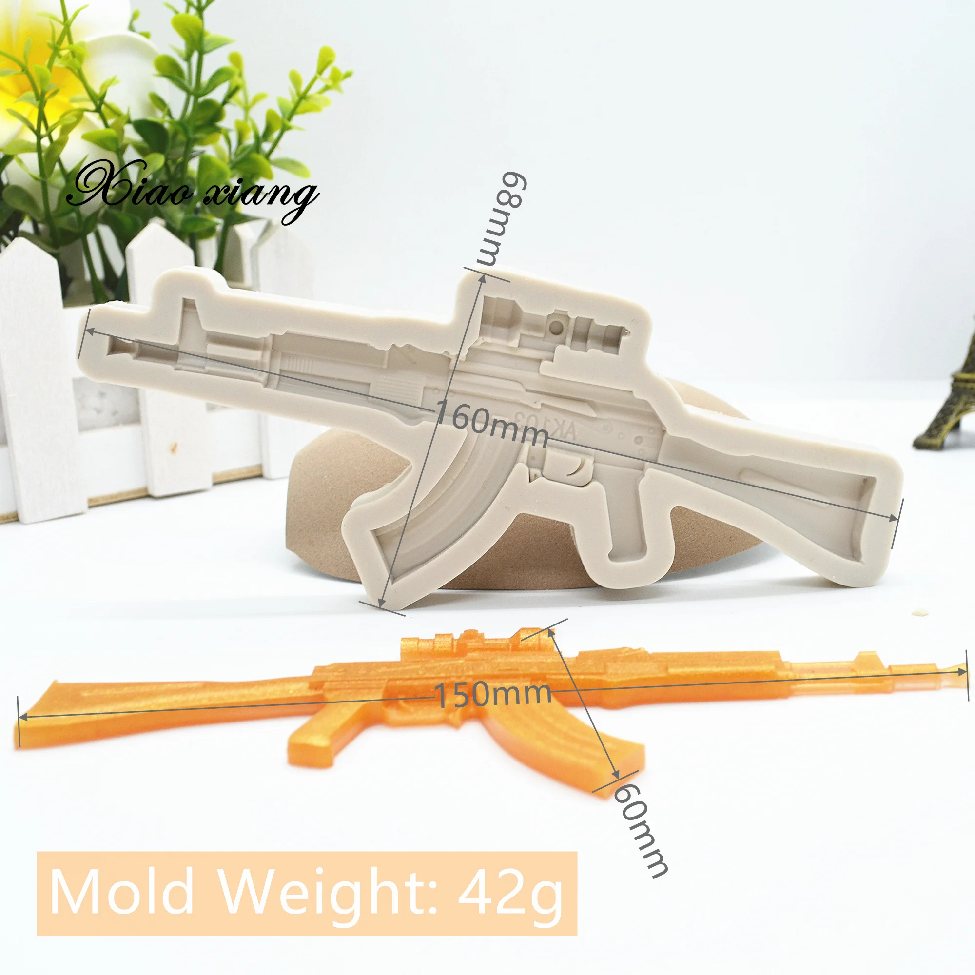 3D пистолет Luyou AK47 из силиконовой смолы формы для помадки инструменты украшения