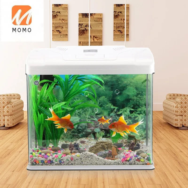 Стеклянный аквариум аквариумные принадлежности настольный мини-аквариум для