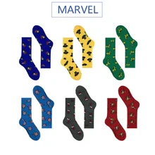 Герой комиксов Marvel General/Носки Теплые повседневные носки до колена с рисунком Железного человека Капитана Америки