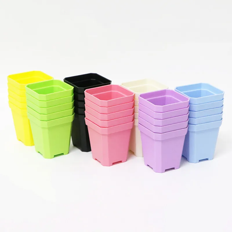 1 шт. пластиковый мини цветочный горшок для дома офиса|Цветочные горшки и кадки| |