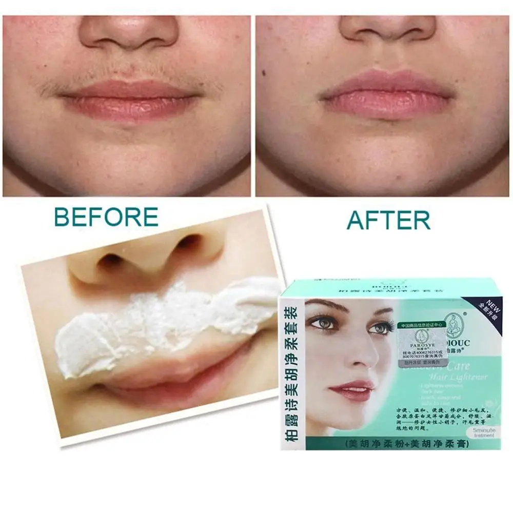 Крем для бровей Осветляющий темные волосы женщин удаления усов быстрое