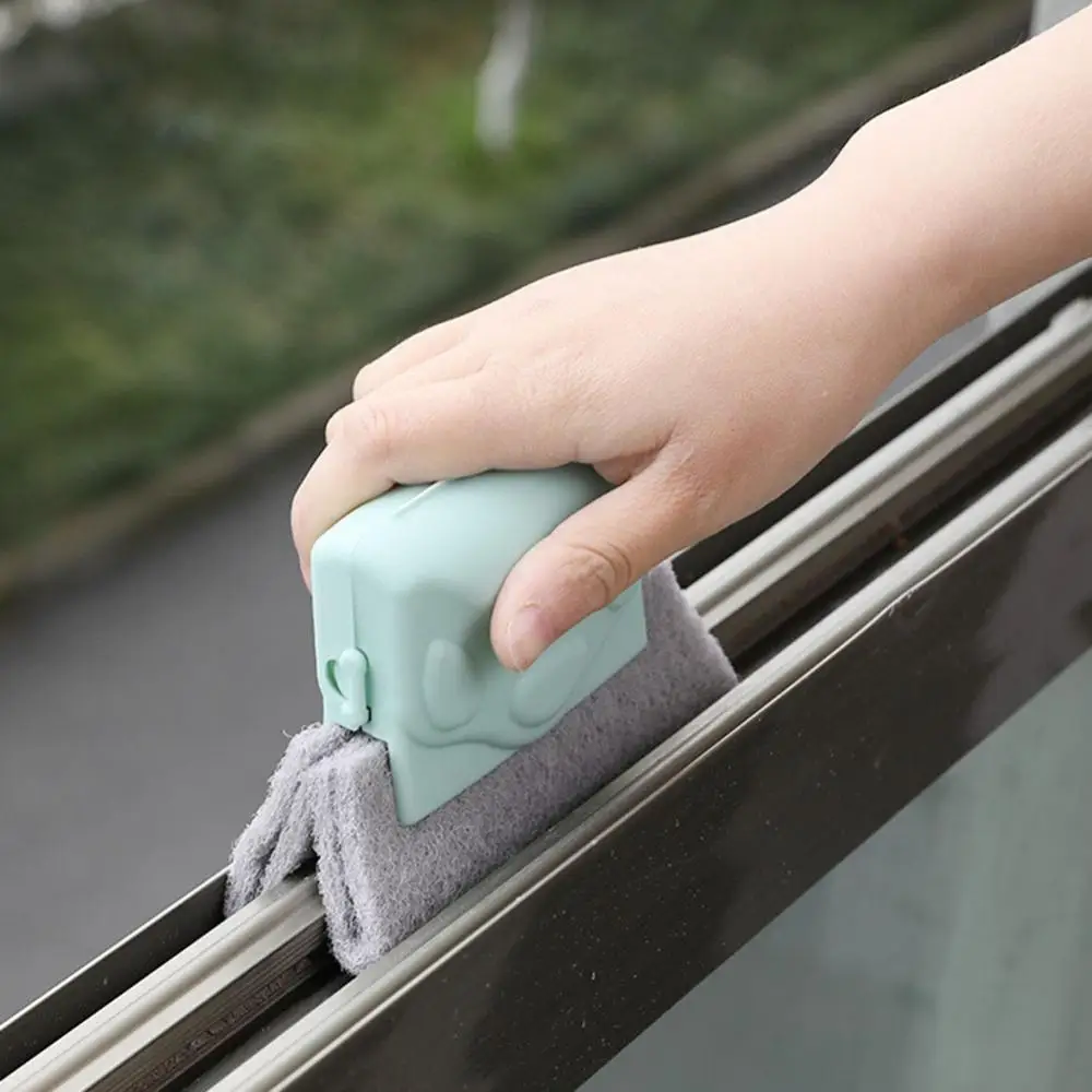 

80% Hot Sale Handheld Window Groove Cleaning Cloth Brush Dust Remover Slot Gap Cleaner Tool
